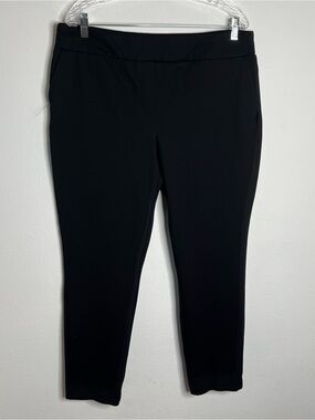 Dalia Women's Black Stretch Comfort Pull On Ponte Pants Size XL